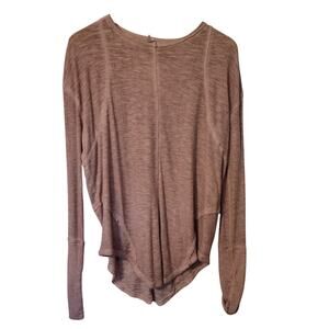 FP Movement Pink Open Back Cutout Long Sleeve